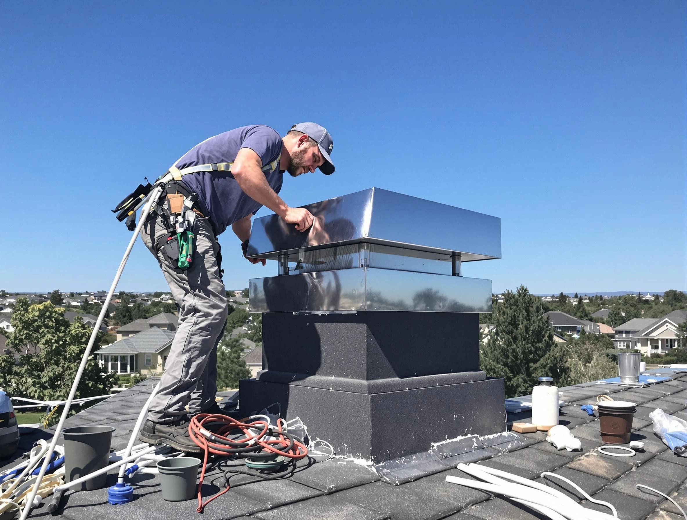 Chimney Cap Services service in Norwood, MA
